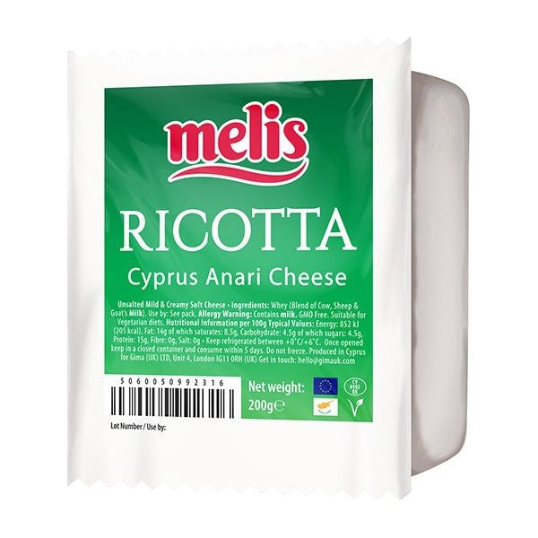 Melis Ricotta Italian Style Cheese 200g