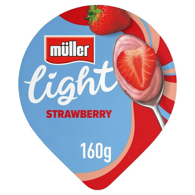 Muller Light Strawberry Fat Free Yogurt 160g