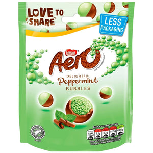 Nestle Aero Bubbles Peppermint Mint Chocolate Share Bag 92g