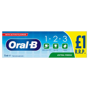 Oral-B 1 2 3 Extra Fresh Toothpaste 75ml