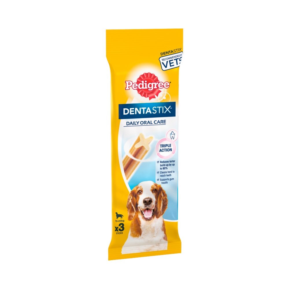 Pedigree Dentastix Daily Adult Medium Dog Treats x 3 sticks