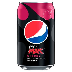 Pepsi Max Cherry Flavor Maximum Taste No Sugar 330ml