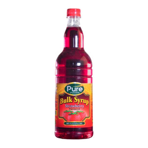 Pure Foods Bulk Syrups Strawberry Flavoured 1L