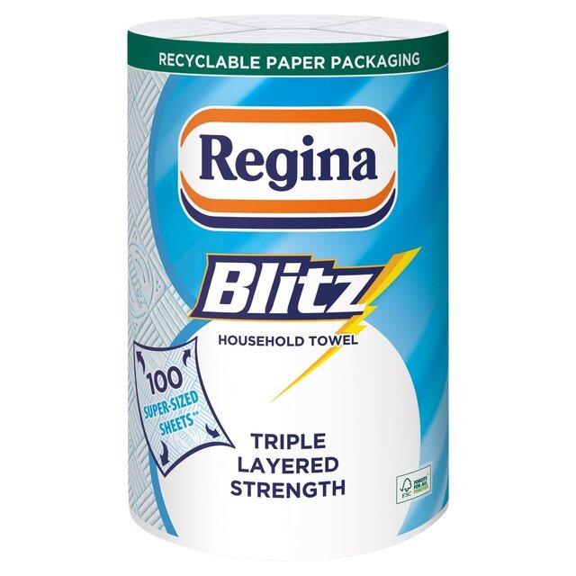 Regina Blitz Triple Layer Strength Household Towel 100 Sheets