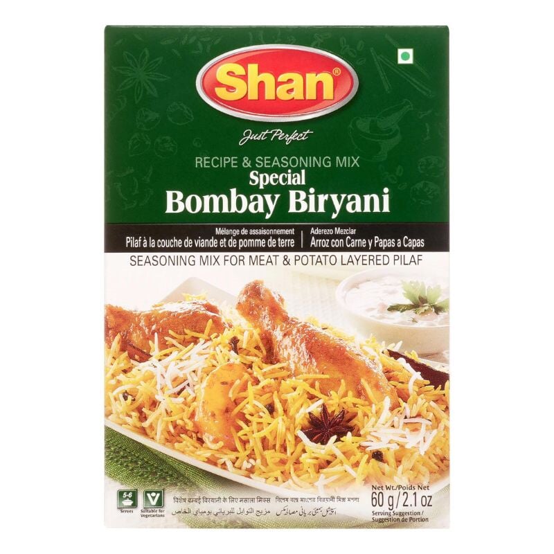 Shan Special Bombay Biryani Recipe & Seasoning  Mix 60g