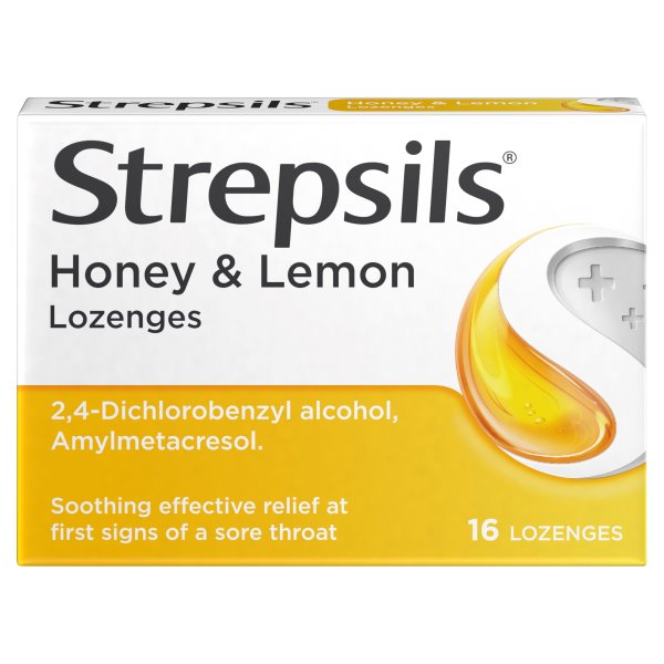 Strepsils Honey & Lemon Lozenges 16's