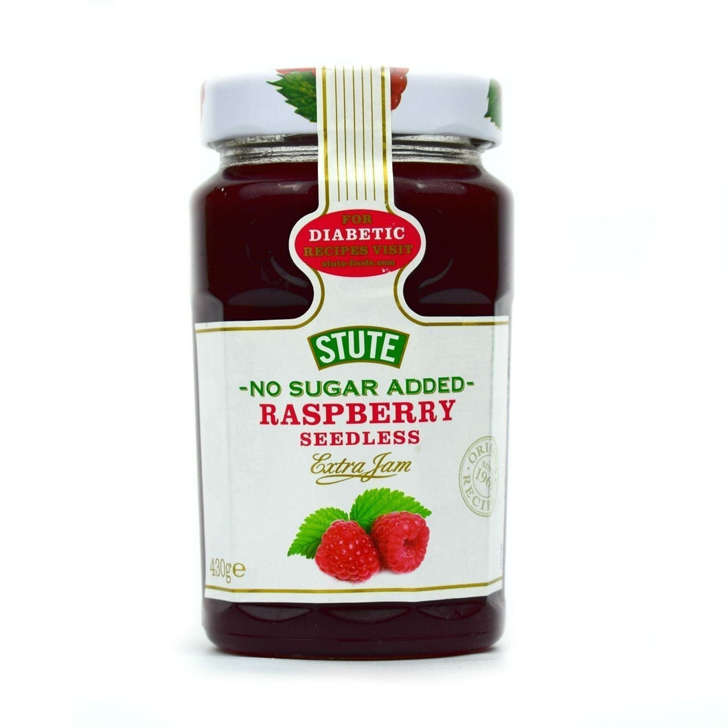 Stute No Sugar Added Raspberry Seedless Extra Jam 430g