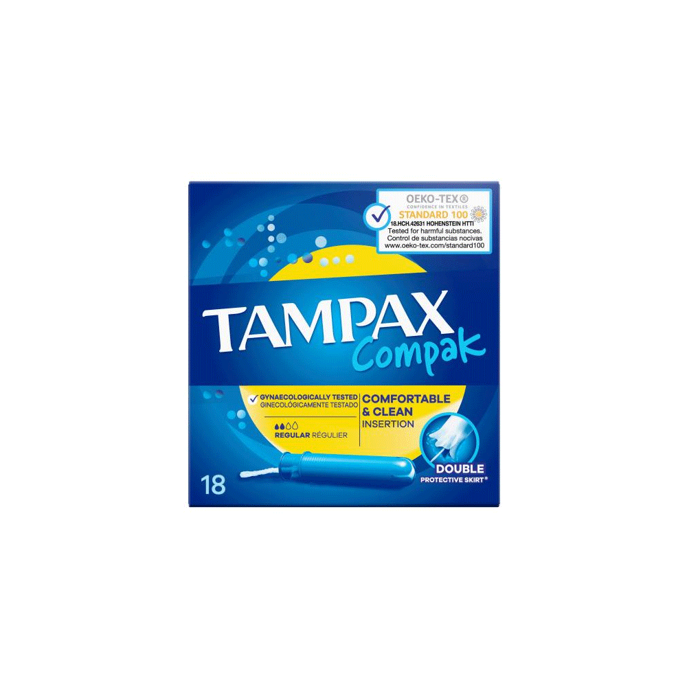 Tampax Compak Regular Tampons 18's