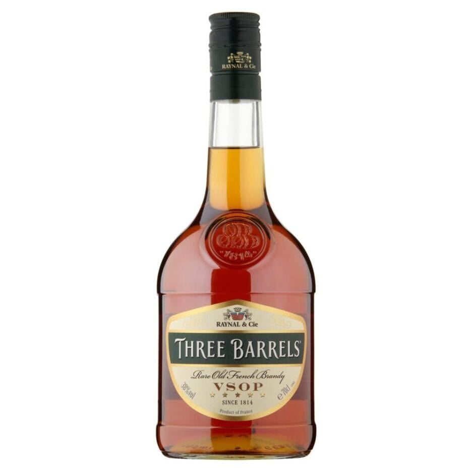 Three Barrels VSOP Brandy 70cl