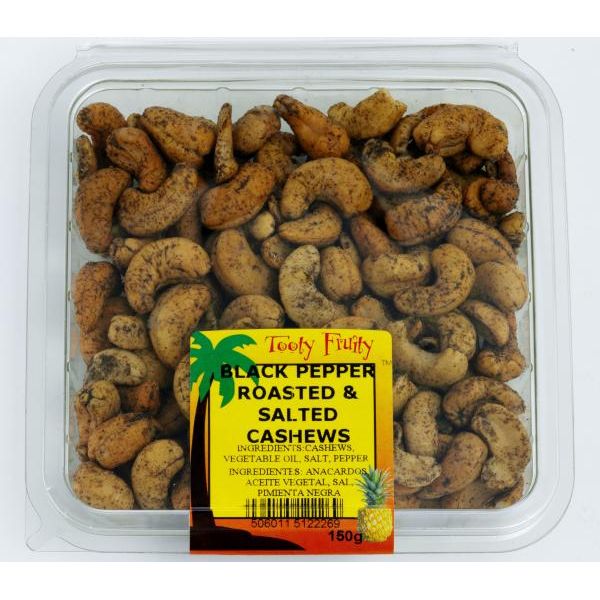 Tooty Fruity Black Pepper Roasted & Salted Cashews 150g