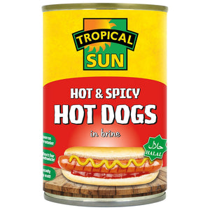 Tropical Sun Hot & Spicy Hot Dogs in Brine 400g