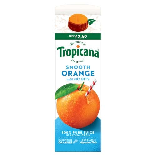 Tropicana Orange Juice Smooth 850ml