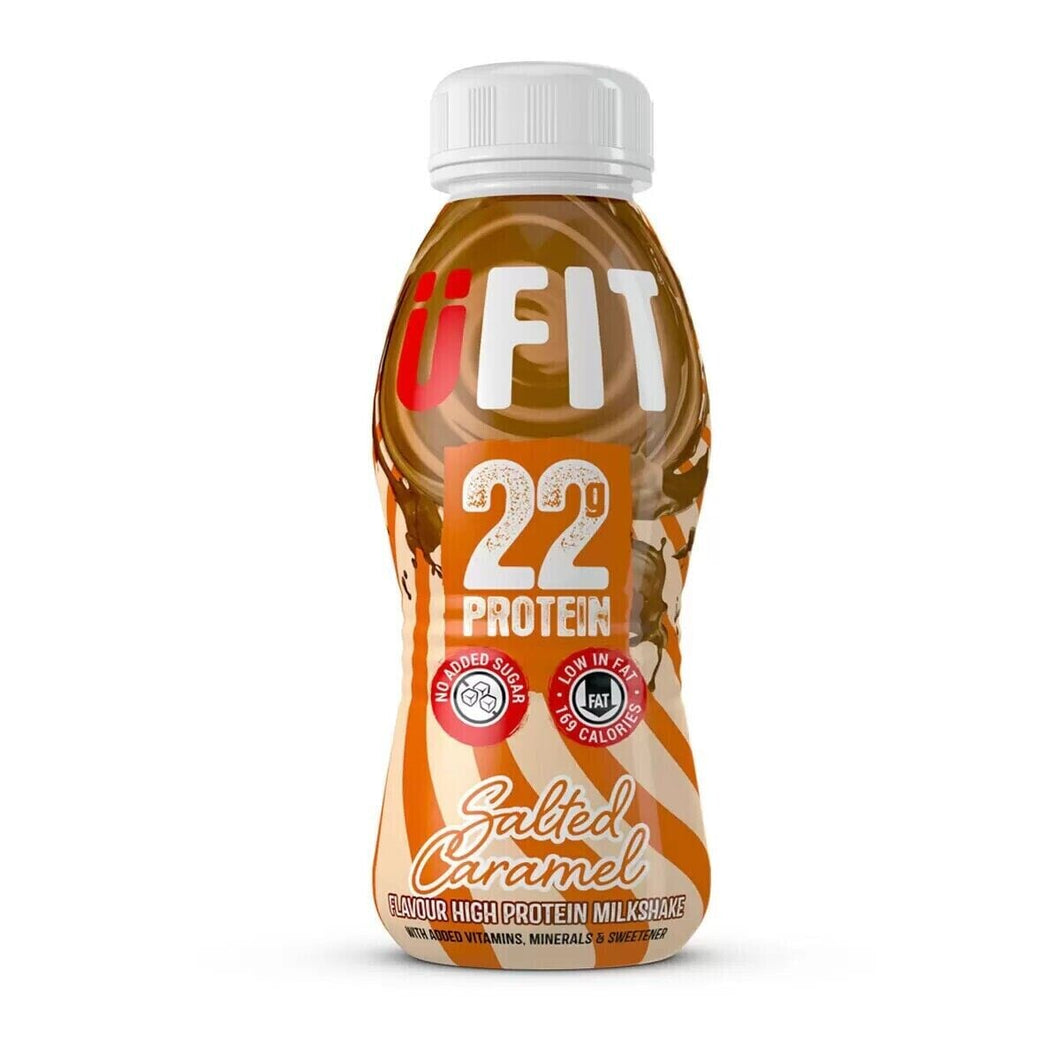 UFIT Salted Caramel 22g Protein Milkshake 2x 310ml