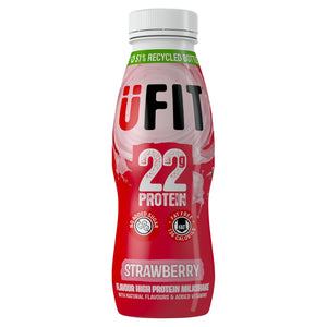 UFIT Strawberry 22g Protein Milkshake 2x 310ml