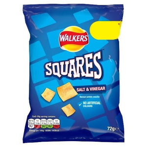 Walkers Squares Salt & Vinegar 72g