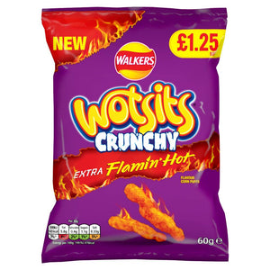 Walkers Wotsits Crunchy Extra Flamin' Hot 60g