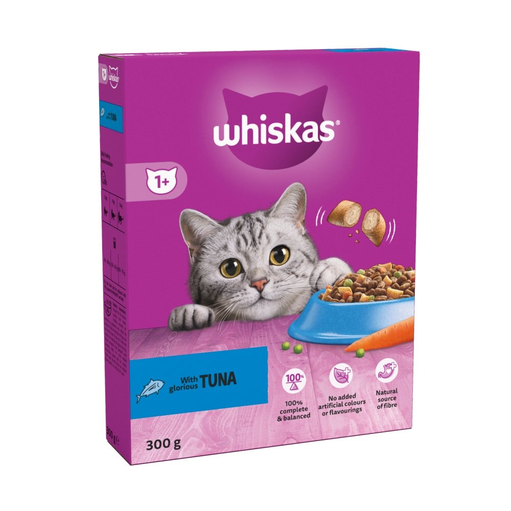 Whiskas Dry 1+ with Glorius Tuna 2 x 300g