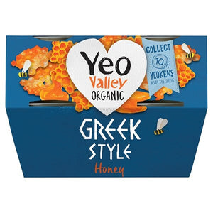 Yeo Valley Organic Greek Style Honey 4 x 100g