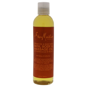 Shea Moisture Argan Oil & Raw Shea Bath, Body & Massage Oil 8oz (236ml)