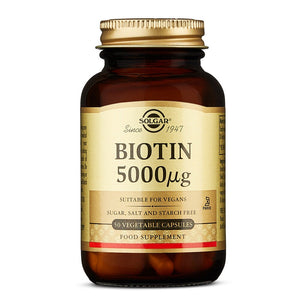 Solgar Biotin 5000ug 50 veg caps ( Vitamin B7)