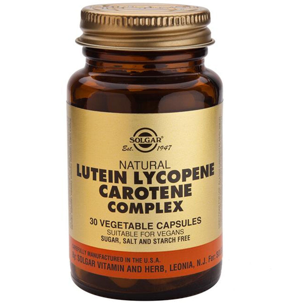 Solgar Natural Lutein Lycopene Carotene Complex 30 Vegetable Capsules