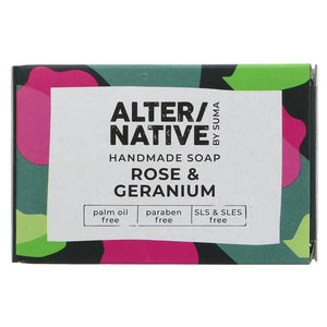 Suma Alter/native Handmade Soap - Rose & Geranium 95g boxed